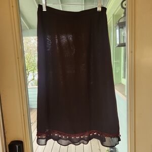 Y2k Brown Midi Skirt | M